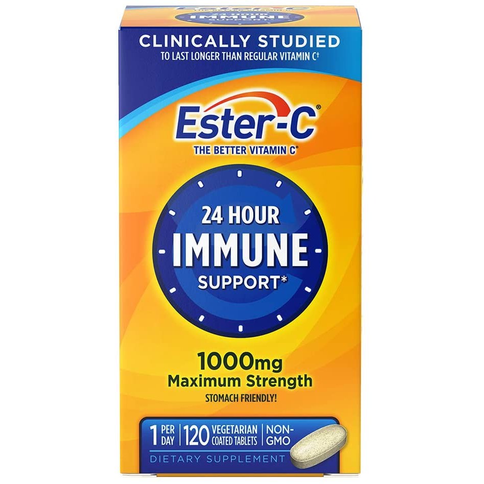 EsterC Vitamin C Stomach Friendly 1000 mg 120 Coated Tablets boost