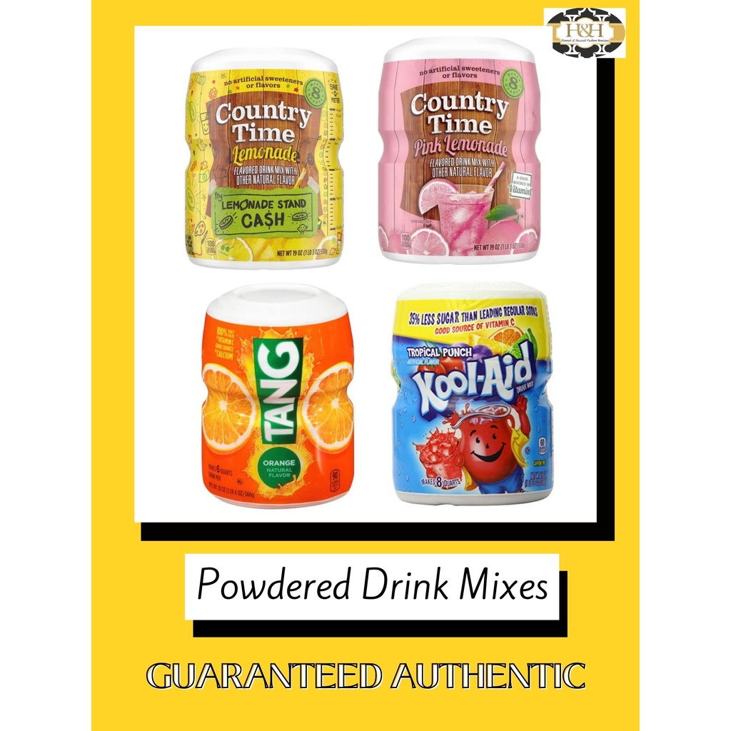 Authentic Country Time Lemonade/Tang/Kool Aid Powdered Drink Mixes 19