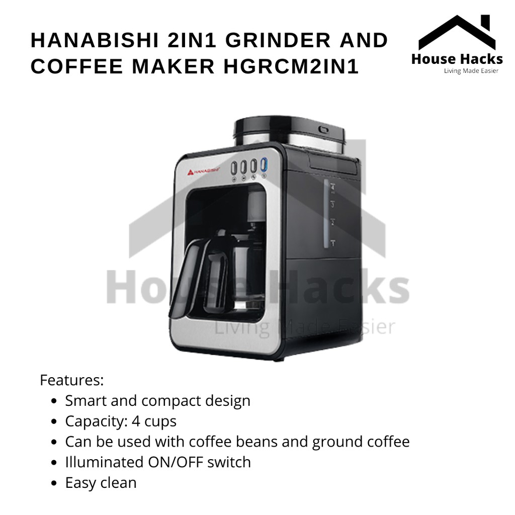 Hanabishi Grinder and Coffee Maker 2in1 Shopee Philippines