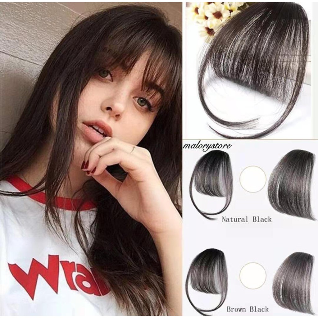 Air Bangs onhand Korean Girls Thin Air BangsWig Hair Extension hair