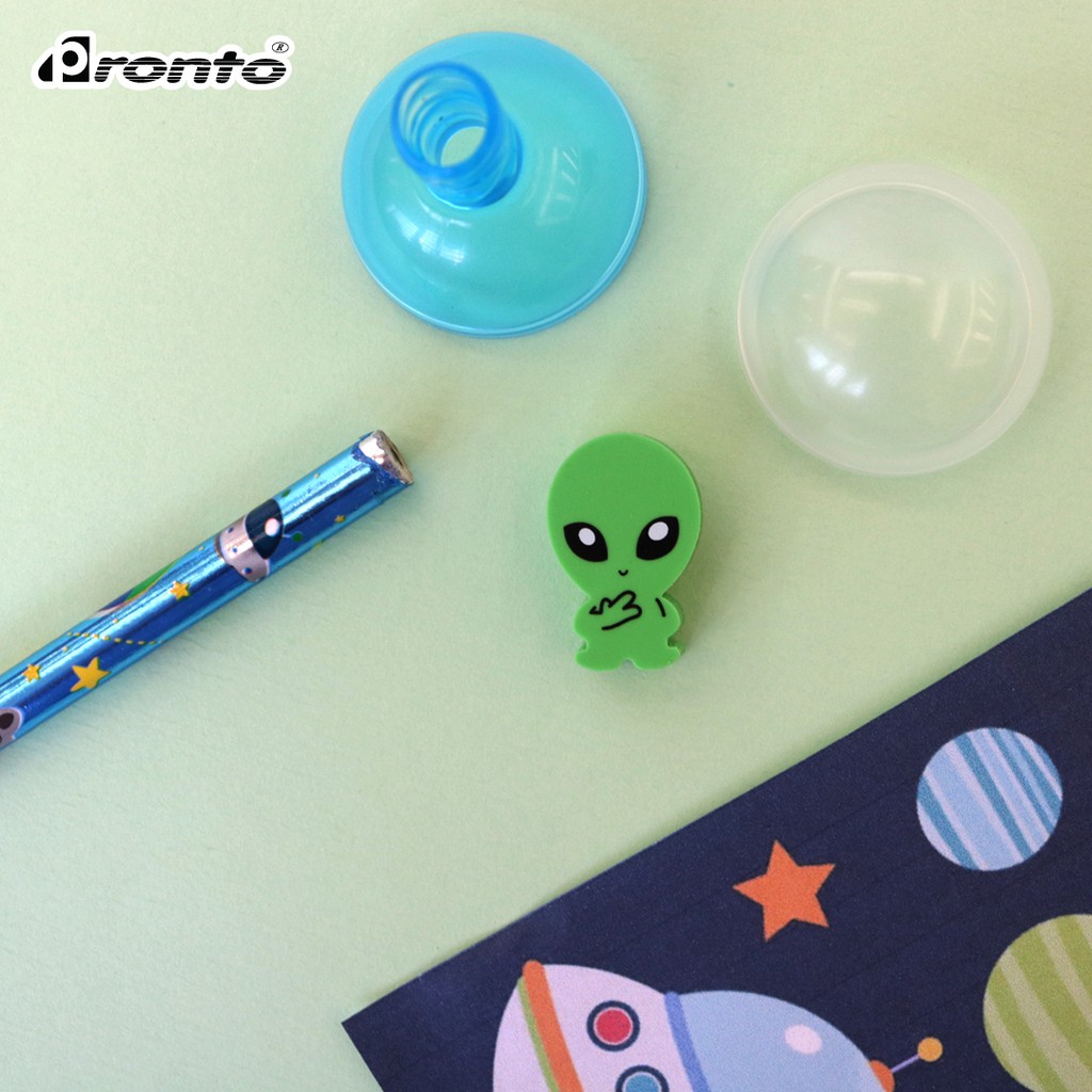 Pronto Space Wooden Pencil with Alien Ball Eraser Topper Shopee
