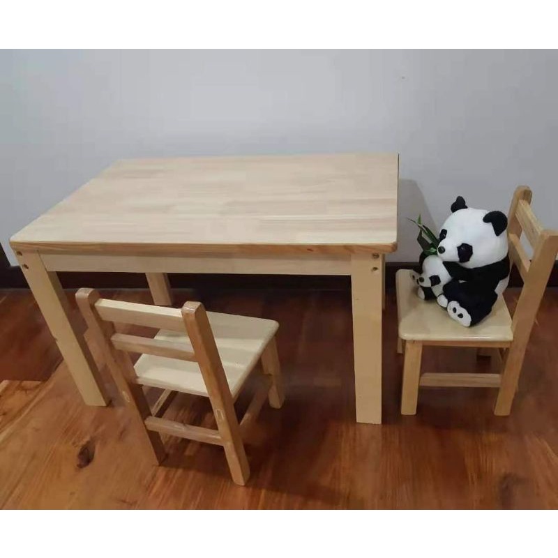 BB Small Wooden Table Solid Pine Wood Study Table for Kids (table only