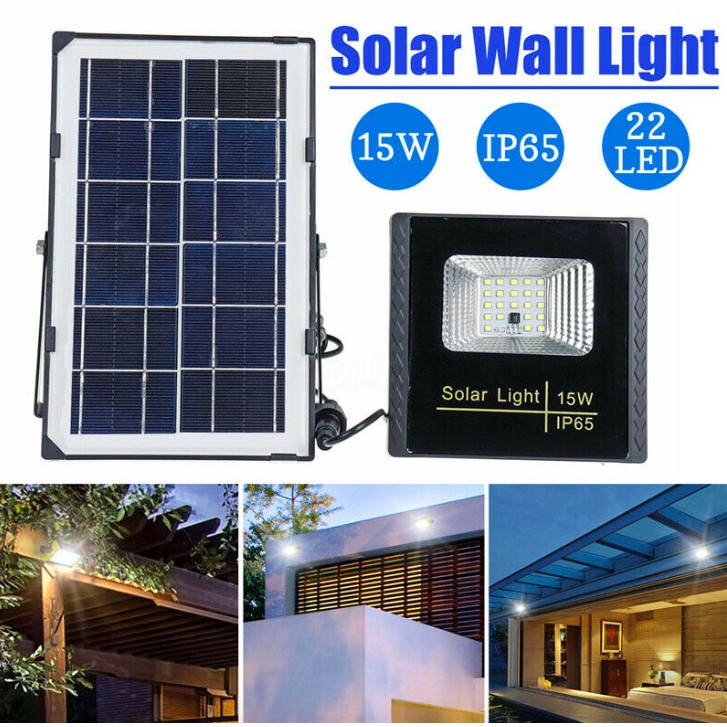 15W Heavy Duty Solar Led Outdoor Flood Light Street Lamp