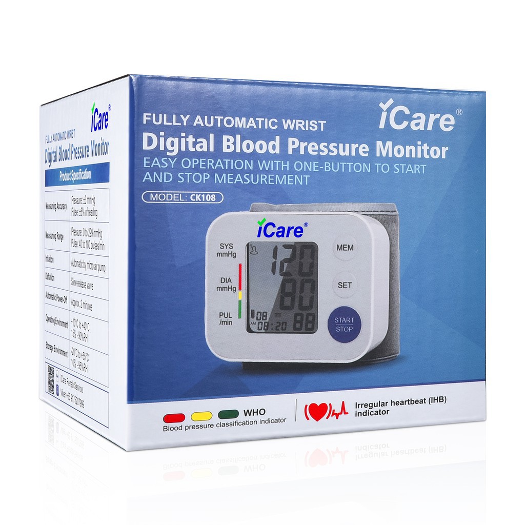 monitor iCare®CK108 Wrist Type Blood Pressure Monitor Irregular
