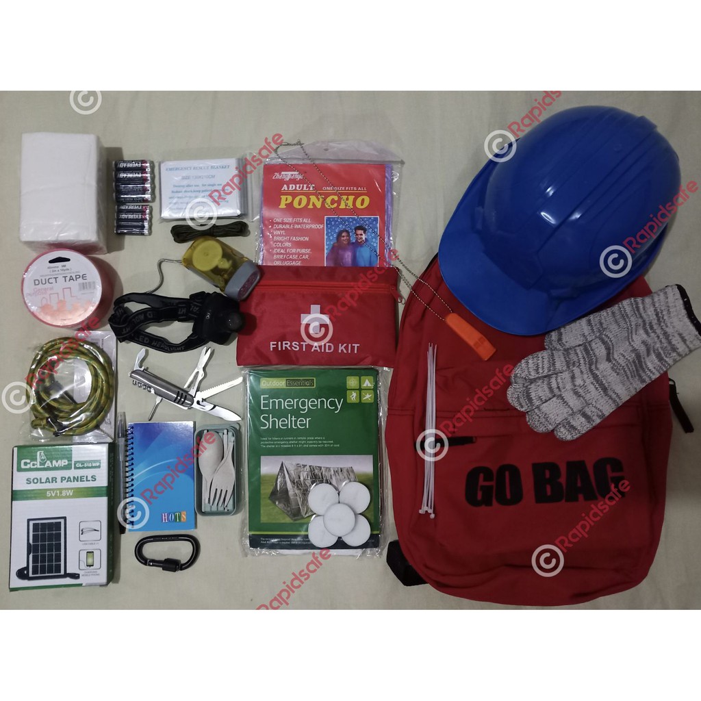 Emergency Bag Go Bag Survival Bag Disaster Bag Shopee Philippines