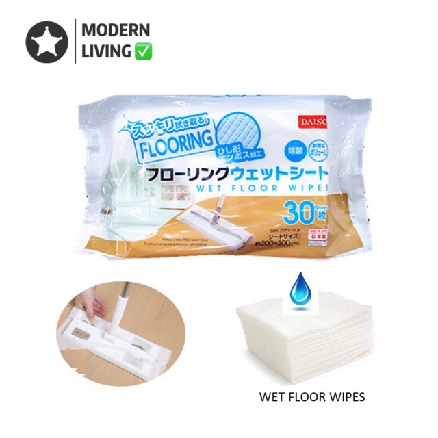Daiso Wet Floor Wipes 30 Pcs Shopee Philippines