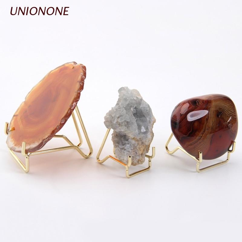 ONE Metal Display Stand Antique Crystals Agate Display Stands