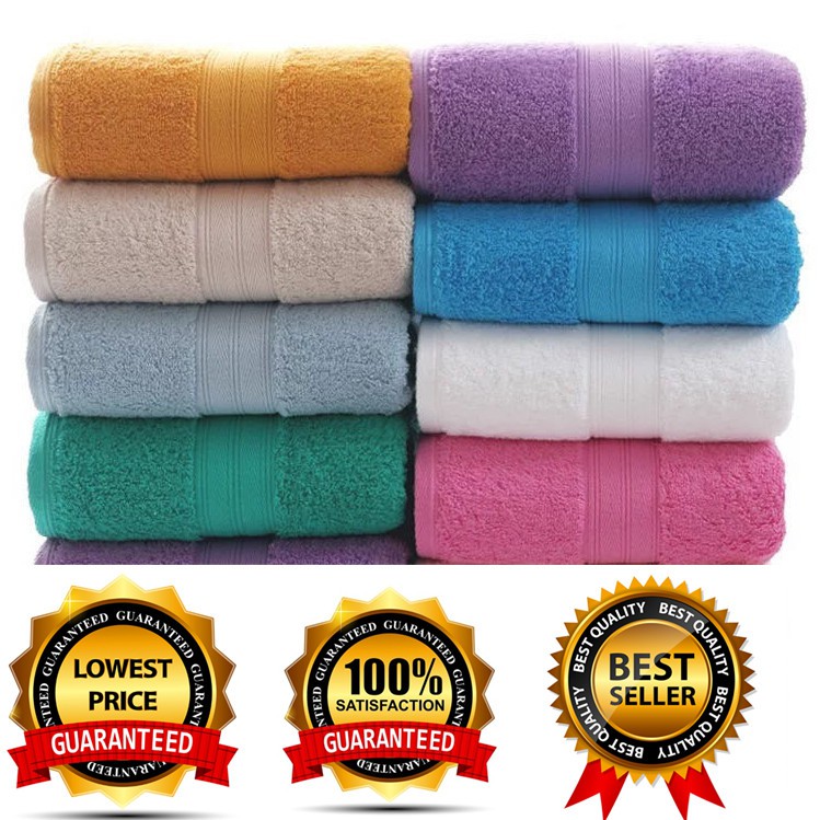 1 Piece Plain Cannon Bath Towel (Tuwalya) 140x70cm Shopee Philippines