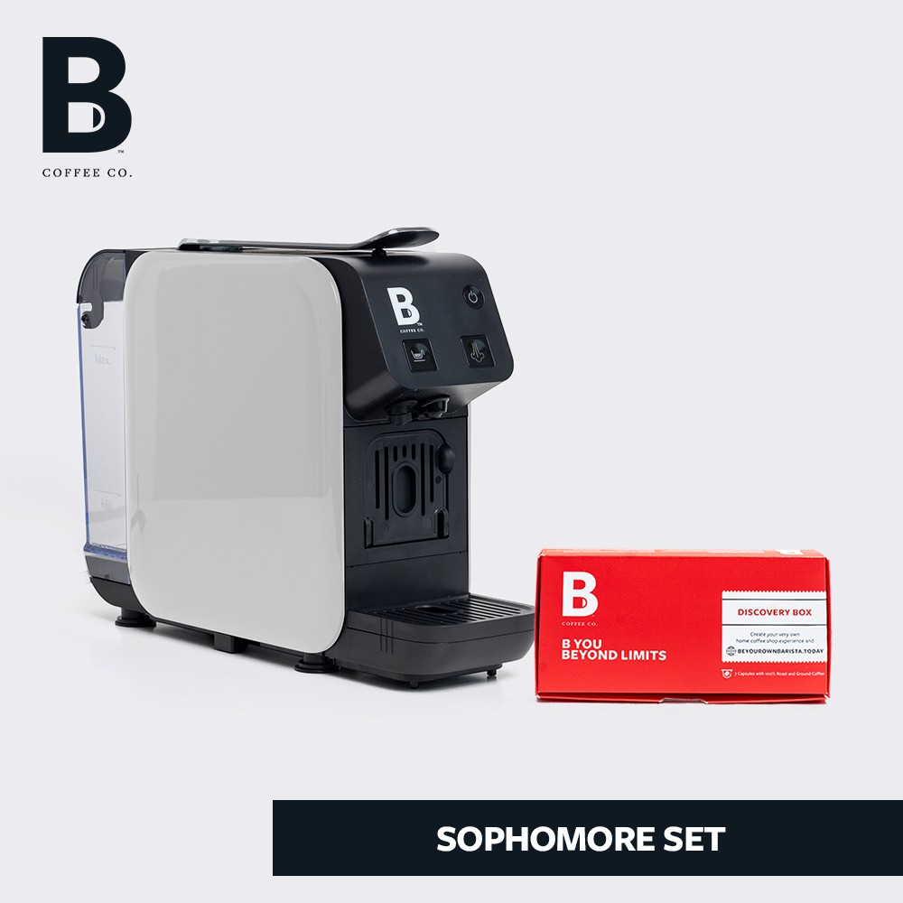 B Coffee Co. Sophomore Capsule Coffee Machine and 1 Free Discovery Box