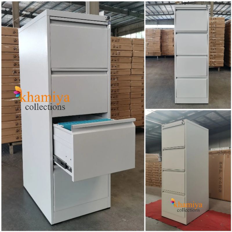 4 Drawer Vertical Recessed Handle Storage Cupboard Steel Filing Sho Philippines