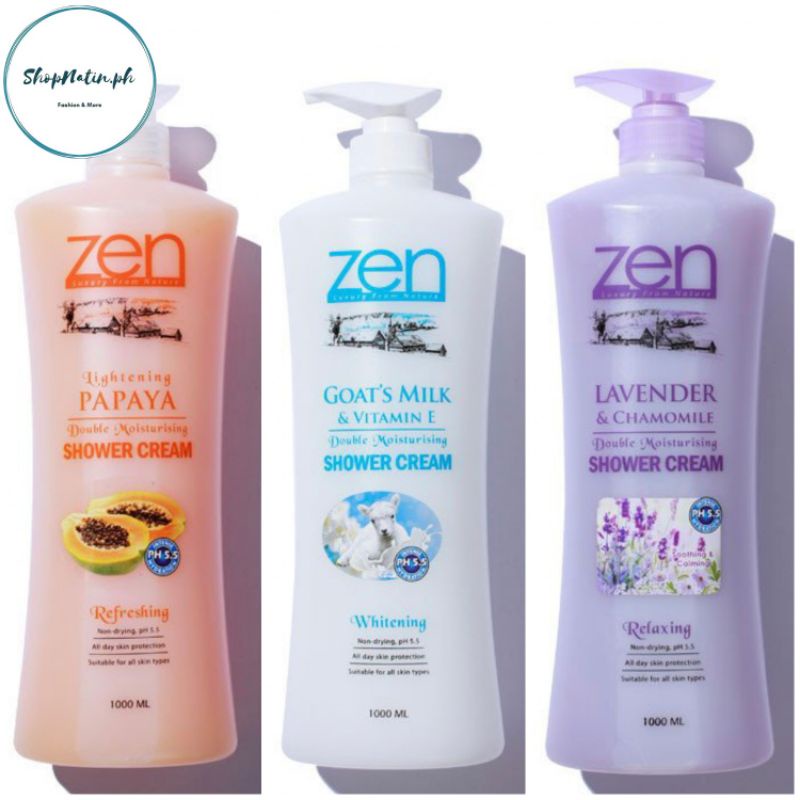 Zen Original Garden Double Moisture Shower Cream Goats Milk Lavender