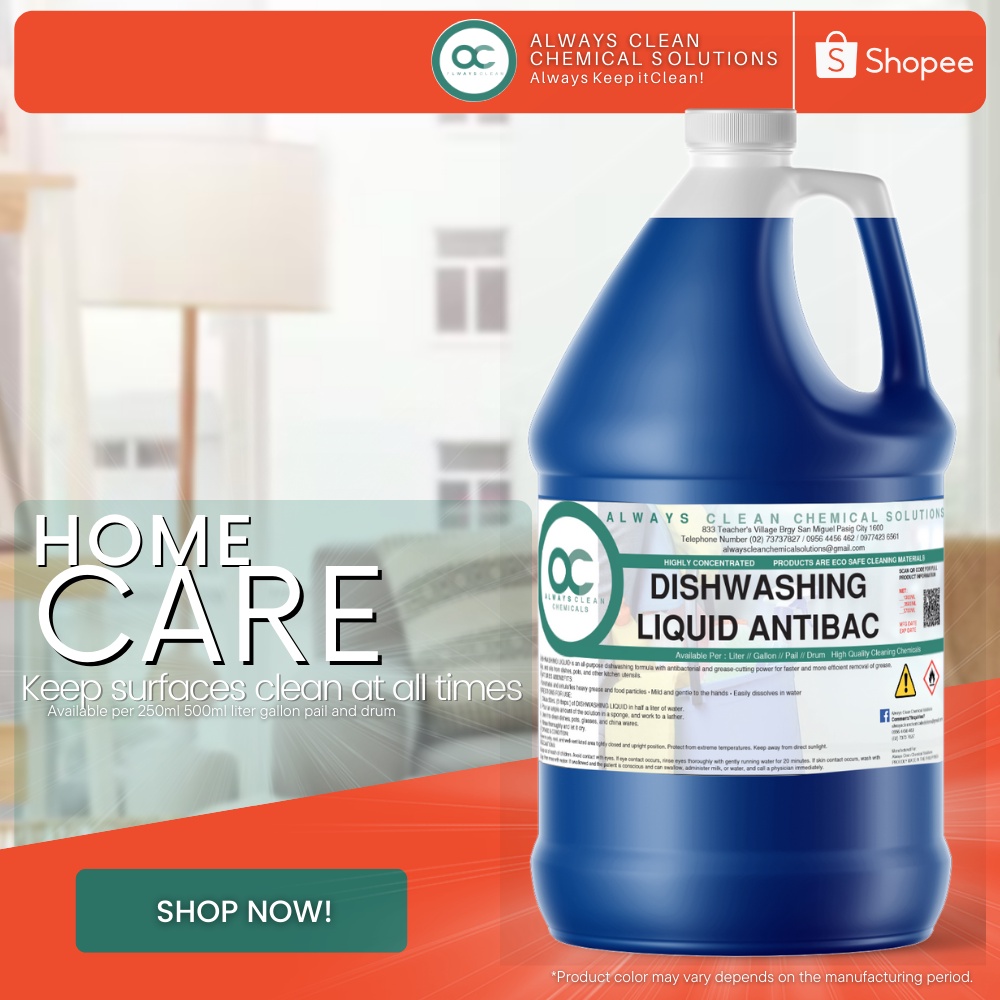 DISHWASHING LIQUID CONCENTRATE 1 GALLON Shopee Philippines