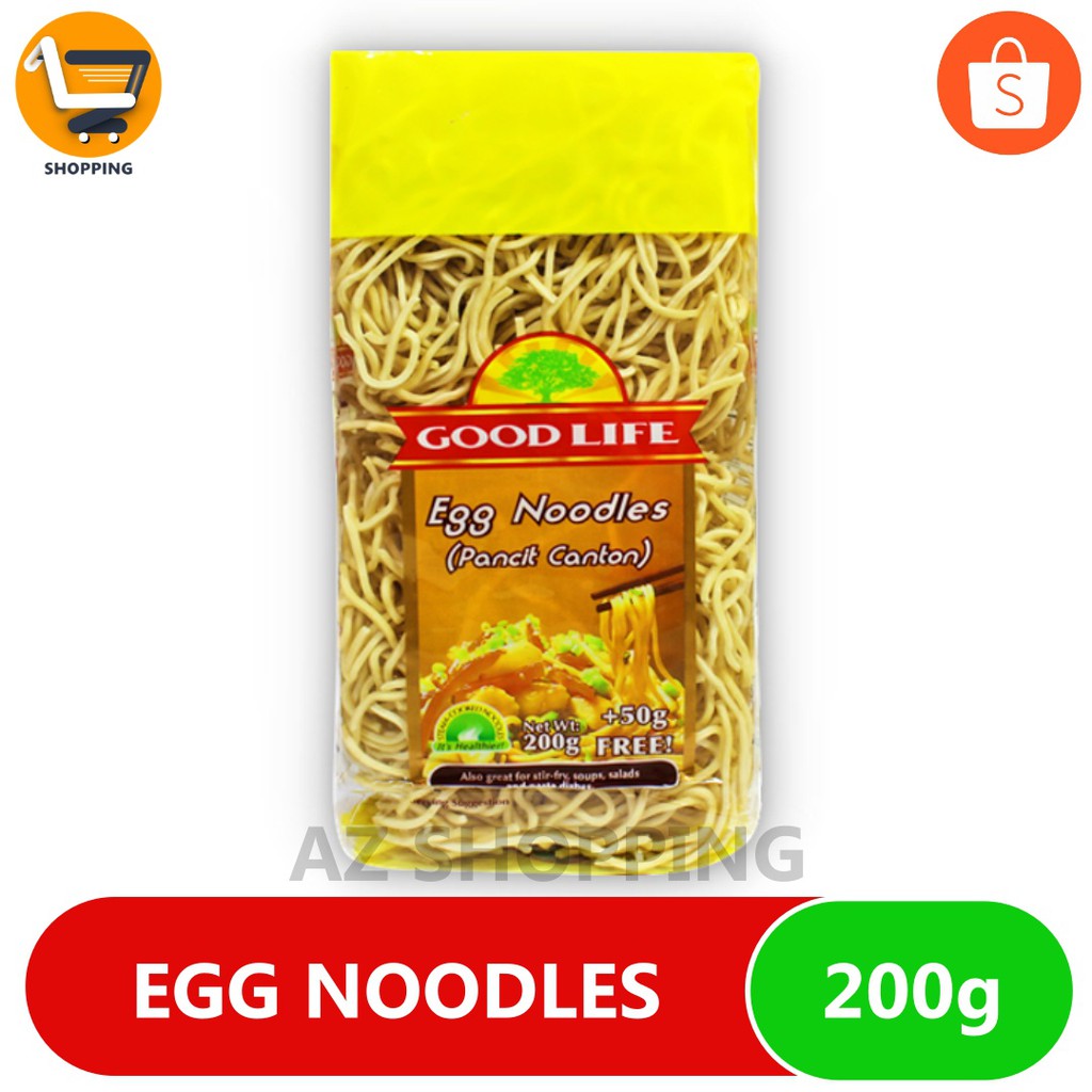 GOOD LIFE EGG NOODLES (Pancit Canton) 200g Shopee Philippines