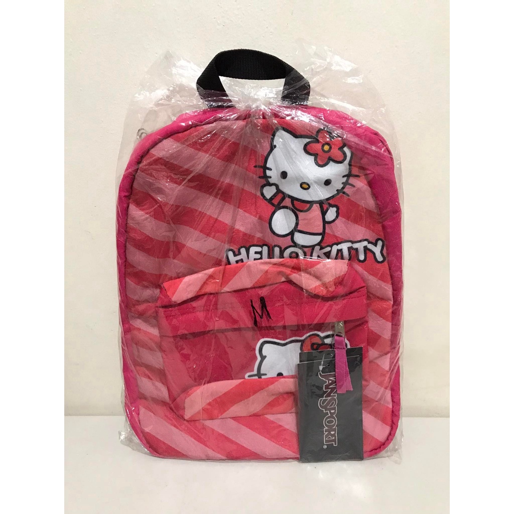JanSport Superbreak Character Backpack Bag Medium Hello Kitty Pink