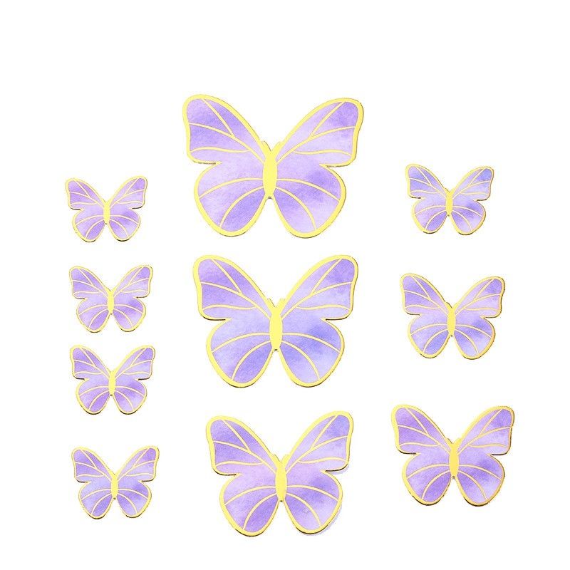 butterfly cake topper Pm style and colors | Shopee Philippines