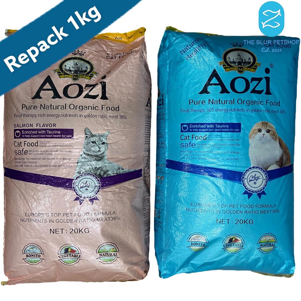 1kg Aozi Natural Organic Cat/Kitten Dry Food Pet Essentials Accessories