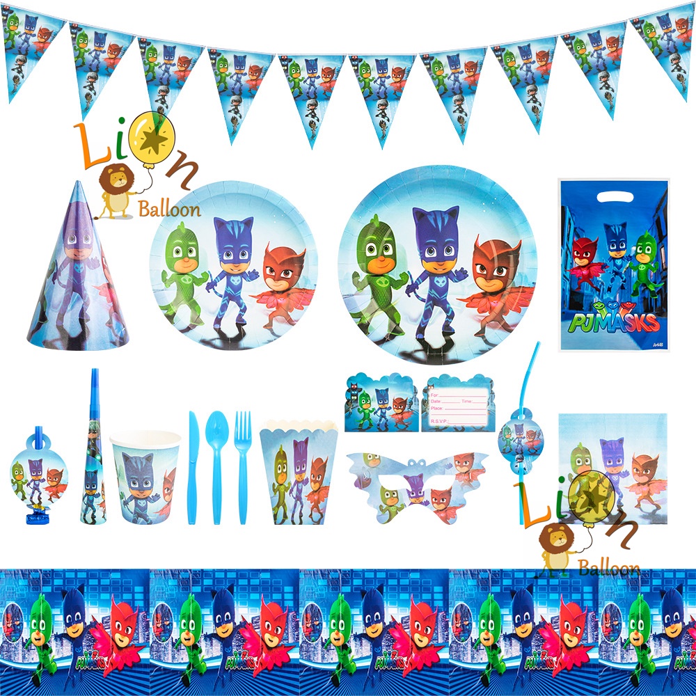 Character PJ Masks Theme PartyNeeds Party Decoration Kids Birthday