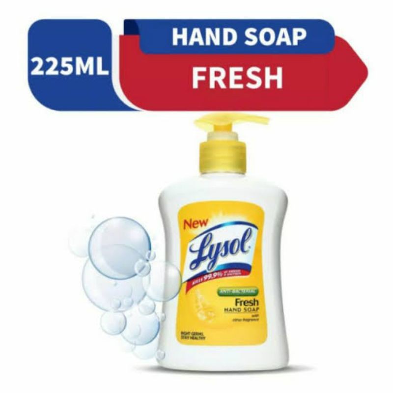 Lysol AntiBacterial Hand Soap Fresh 225ml Shopee Philippines