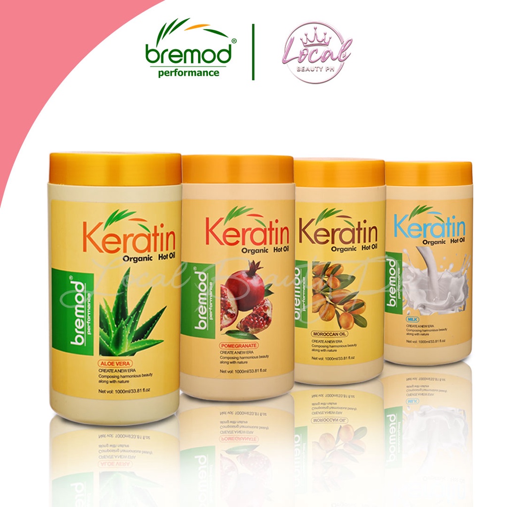 Bremod Hair Keratin Organic Hot Oil treatment Good for Hair Loss Frizzy