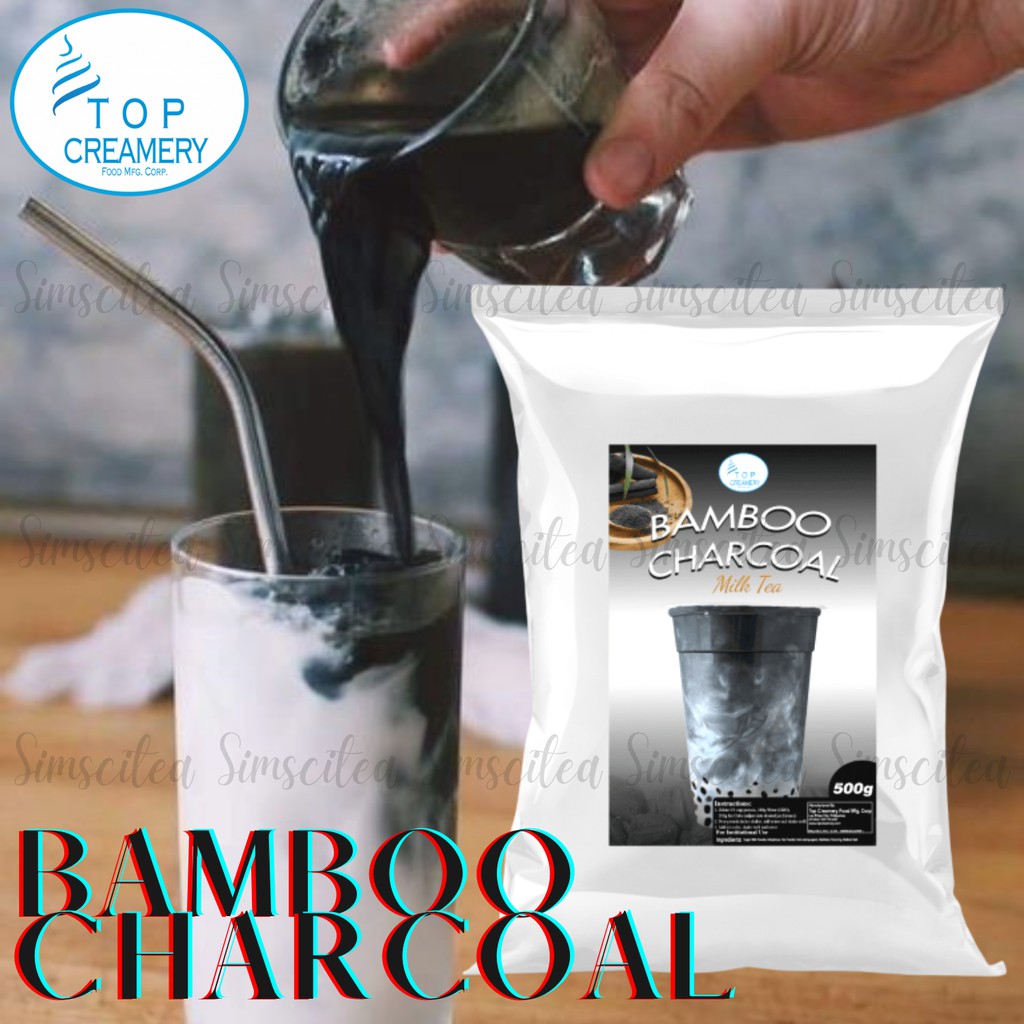 Bamboo charcoal milk tea 500g (top creamery) Shopee Philippines