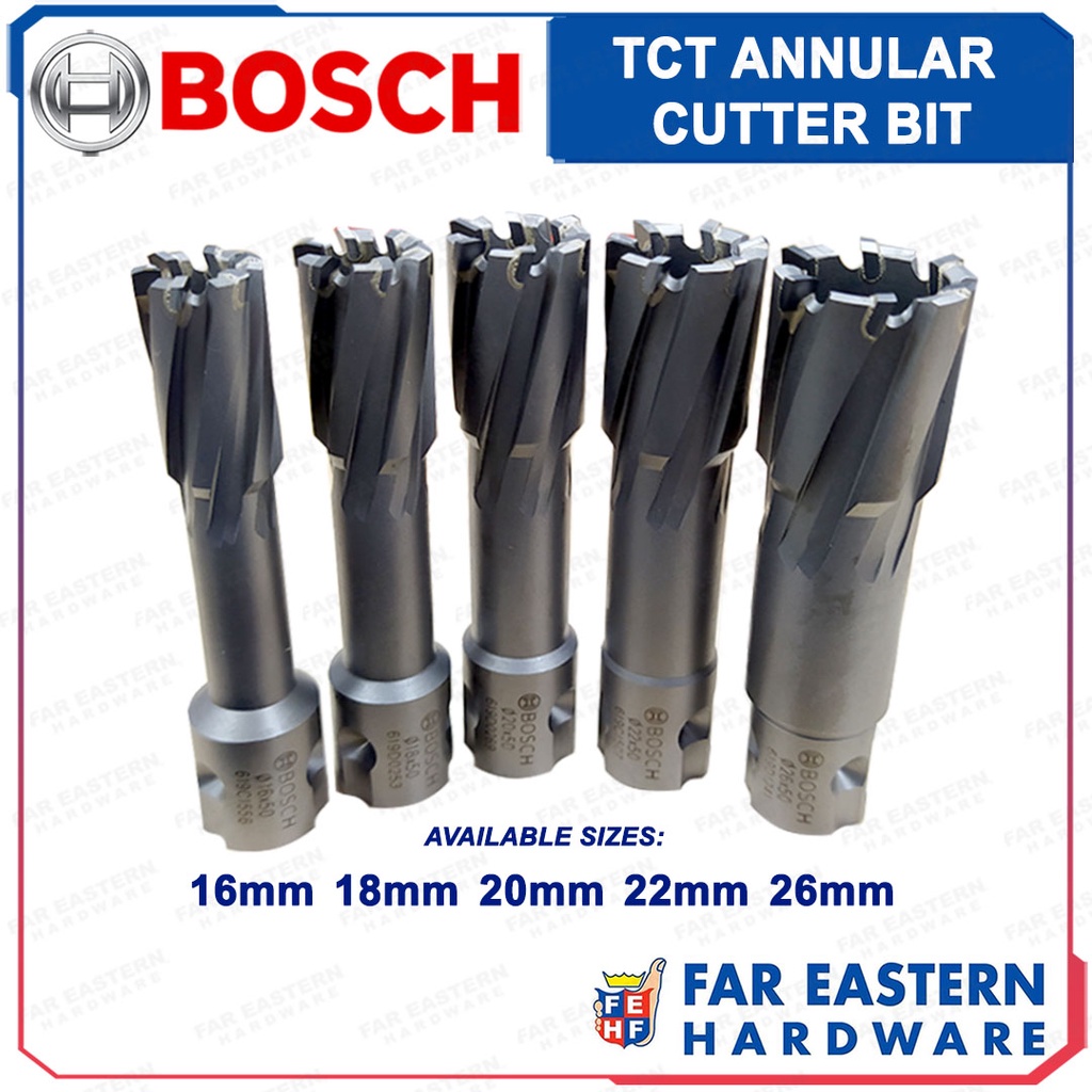 BOSCH TCT Carbide Annular Cutter Bit For Drill RBAC Shopee