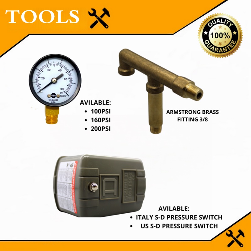 PRESSURE SWITCH SET Italy / US pressure switch Ametek US gauge division