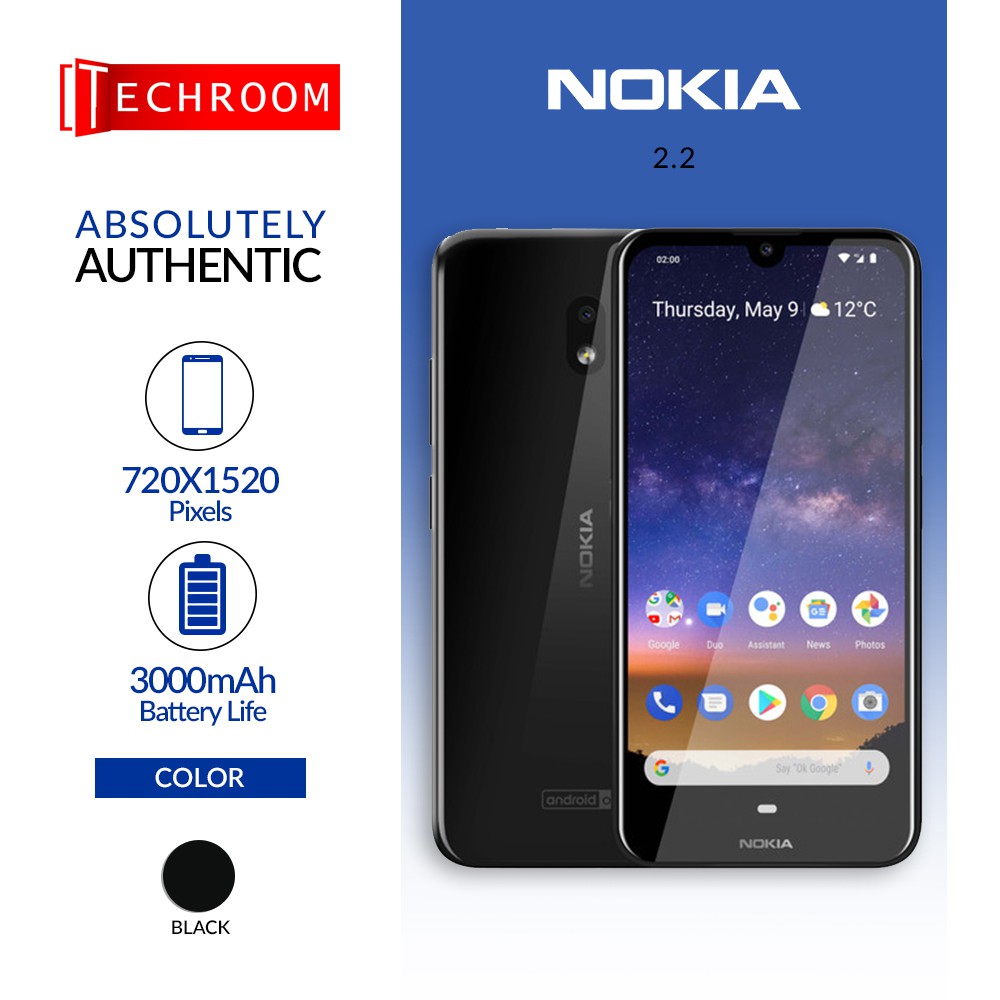 NOKIA 2.2 3GB RAM +32GB ROM Android One Powered Shopee