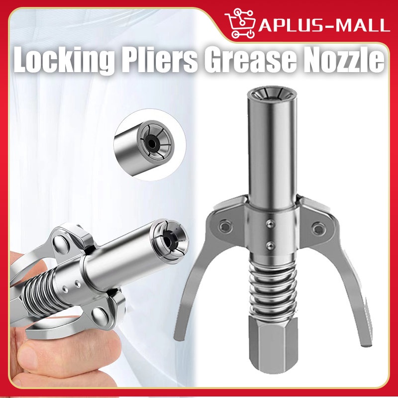 Double Handle Locking Pliers Quick Release Grease Gun NonLeaking