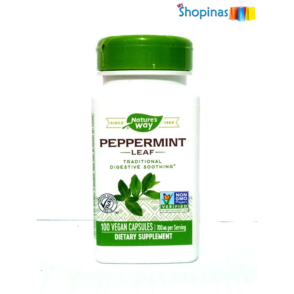 Nature's Way Peppermint Leaf 350 Mg 100 Capsules Shopee Philippines