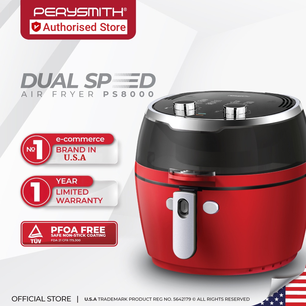 PerySmith PS8000 Air Fryer 8.5L Big Air Fryer Compact and Easy To Use