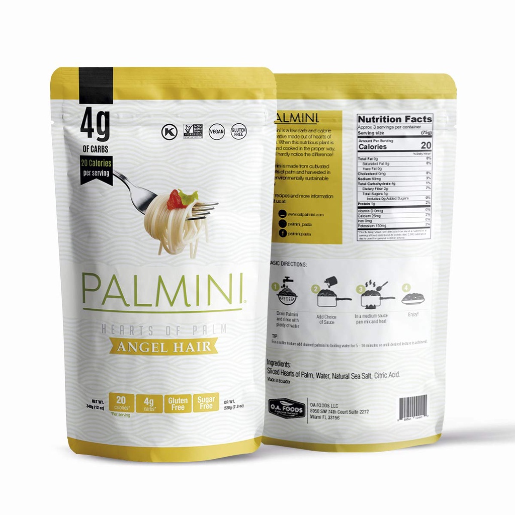Palmini Low Carb Angel Hair 4g of Carbs As Seen On Shark Tank