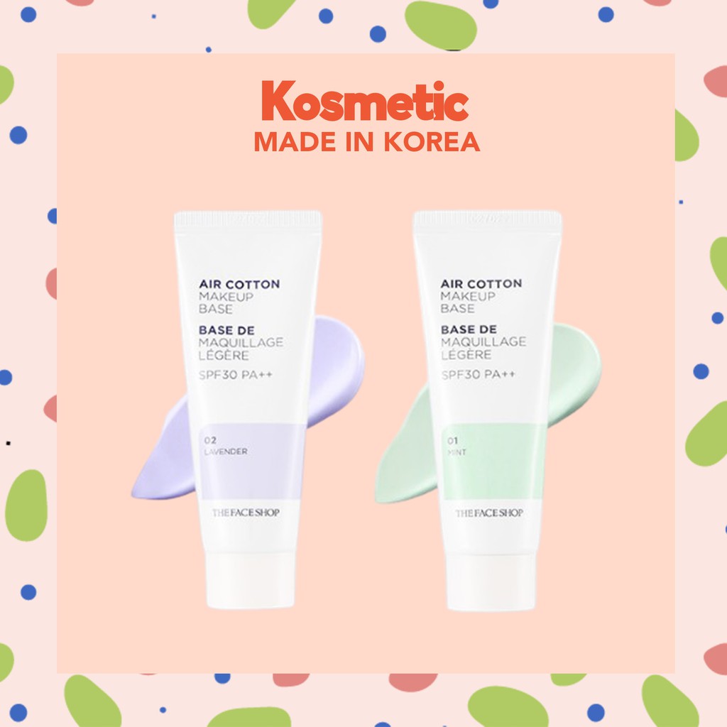 [THE FACE SHOP] Air Cotton Makeup Base SPF30 ++ (35g) Shopee Philippines