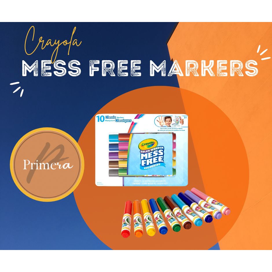 Crayola Mess Free Marker 10 pcs Shopee Philippines
