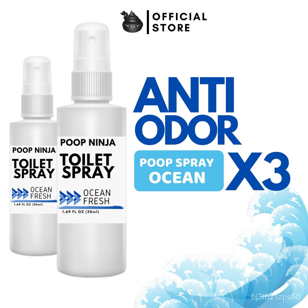 OCEAN FRESH Poop Spray Odor Buster 200 ML Poop Ninja Poo Spray Toilet
