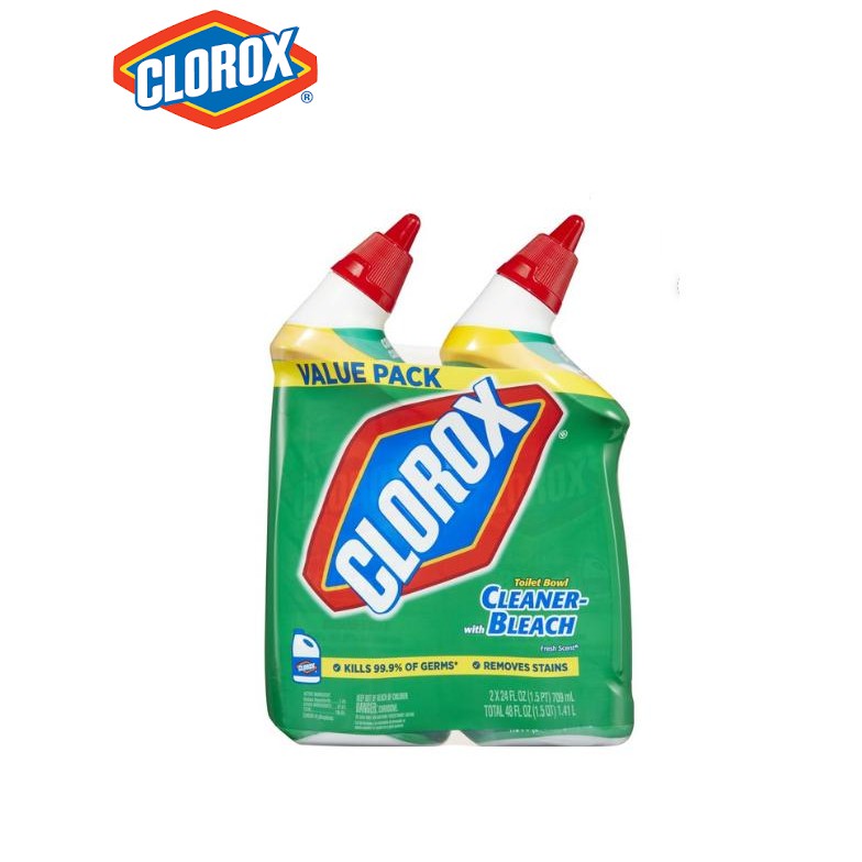 Clorox Toilet Bowl Cleaner with Bleach Fresh Scent, (2 x 709 mL