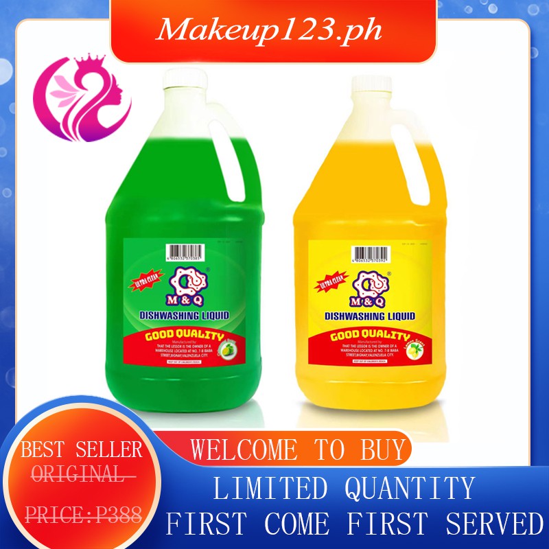 M&Q Extra Clean Calamansi scent Scent Dishwashing Liquid 3.5L Bottle of