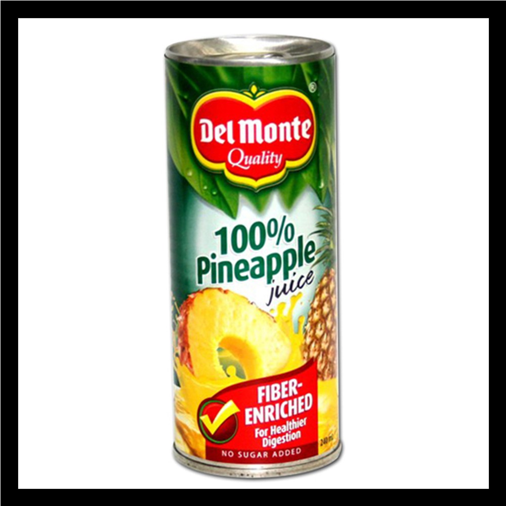 Del Monte Pineapple Juice Fiber 240 milliliters Shopee Philippines