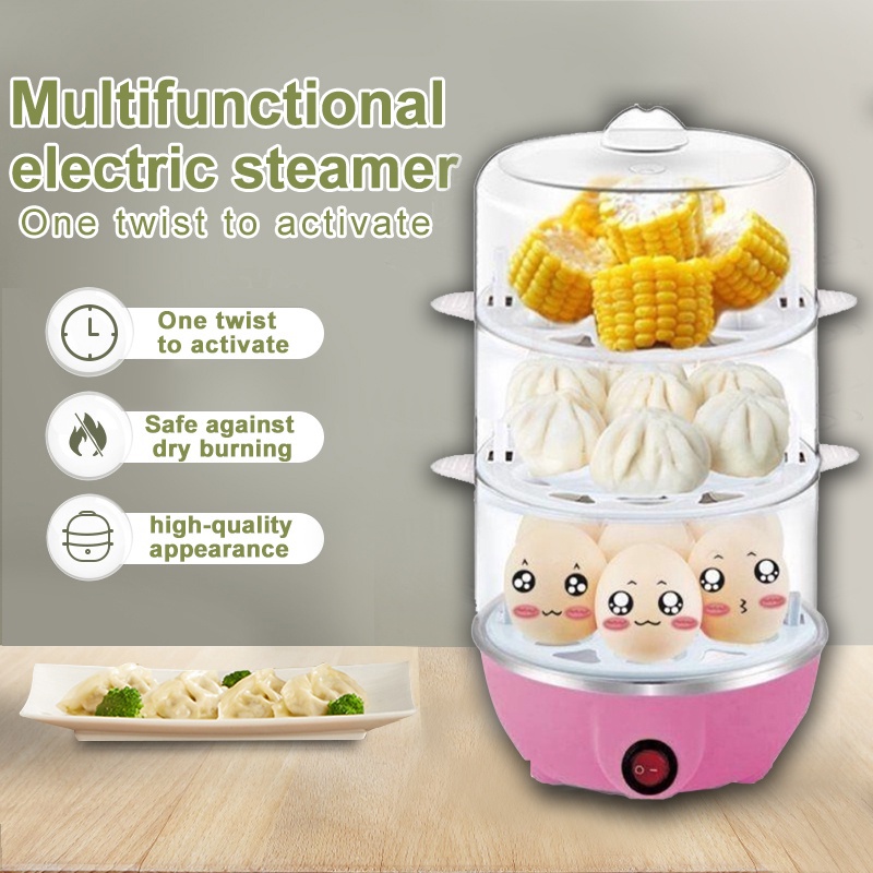 DDS 3Layer Electric EGG Steamer Household Siumai Siumai Electric
