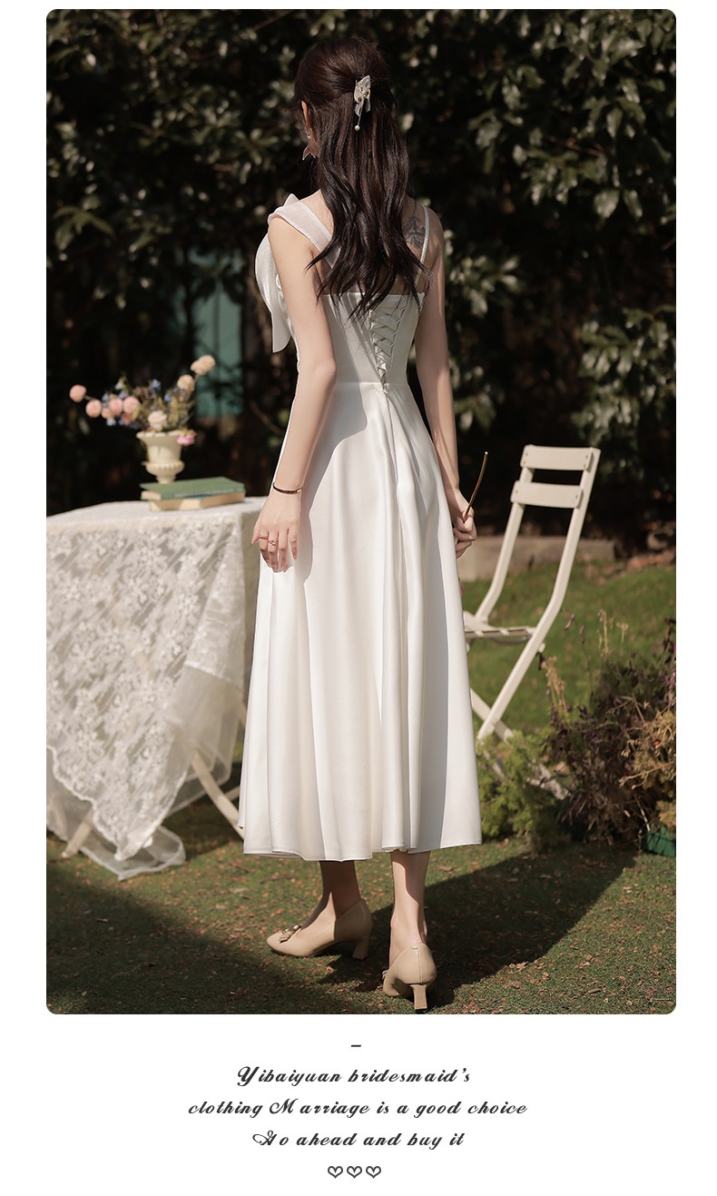 White Formal Civil Wedding Dress, Graduations, Baptismal, Dedication