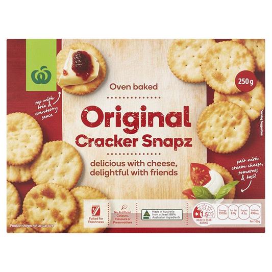 Woolworths Original Cracker Snapz 250g Shopee Philippines