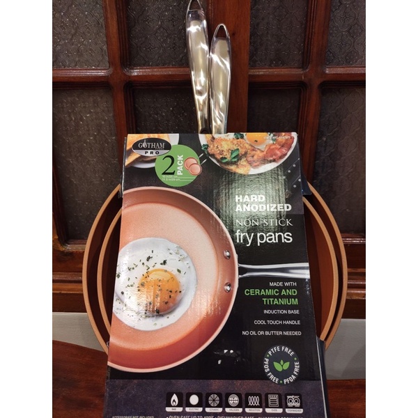 GOTHAM STEEL PRO Hard Anodized Non Stick Fry Pans 2 pack Shopee