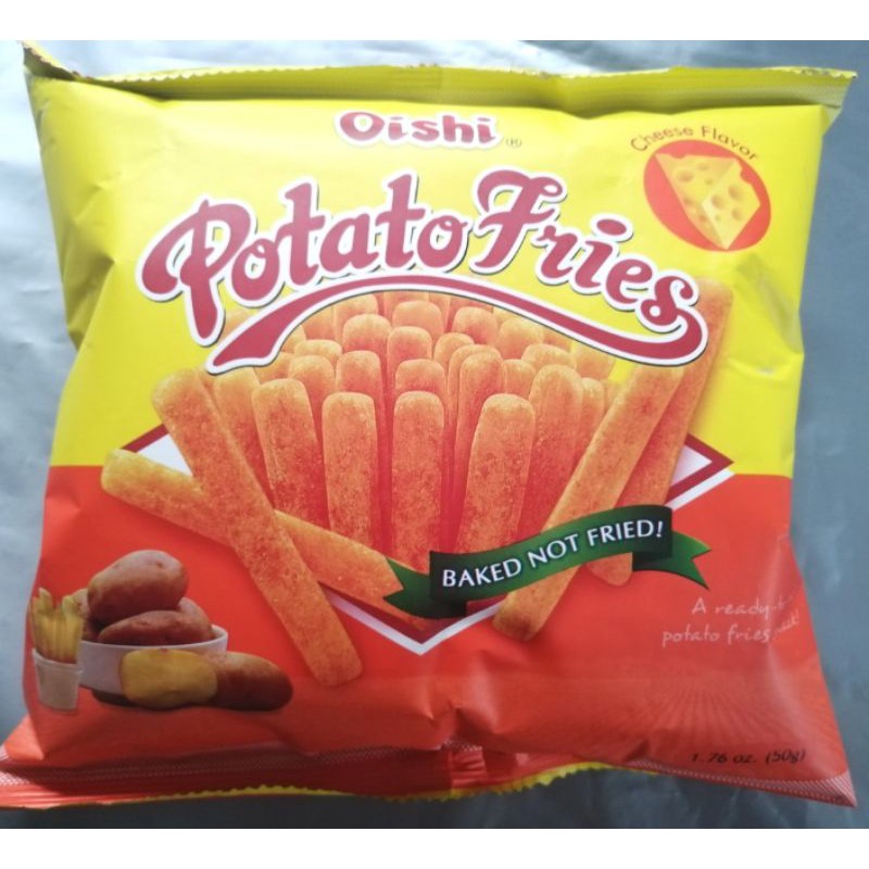 Oishi Potato Fries Cheese Flavor 50g Shopee Philippines