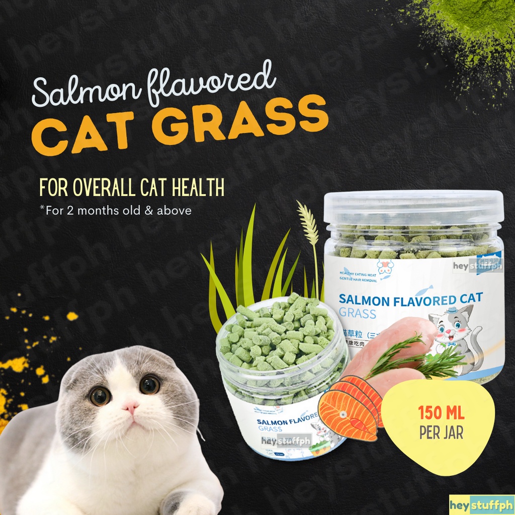 150ml Salmon Flavored Cat Grass Cat Treat Cat Food Pet Treat Pet Food