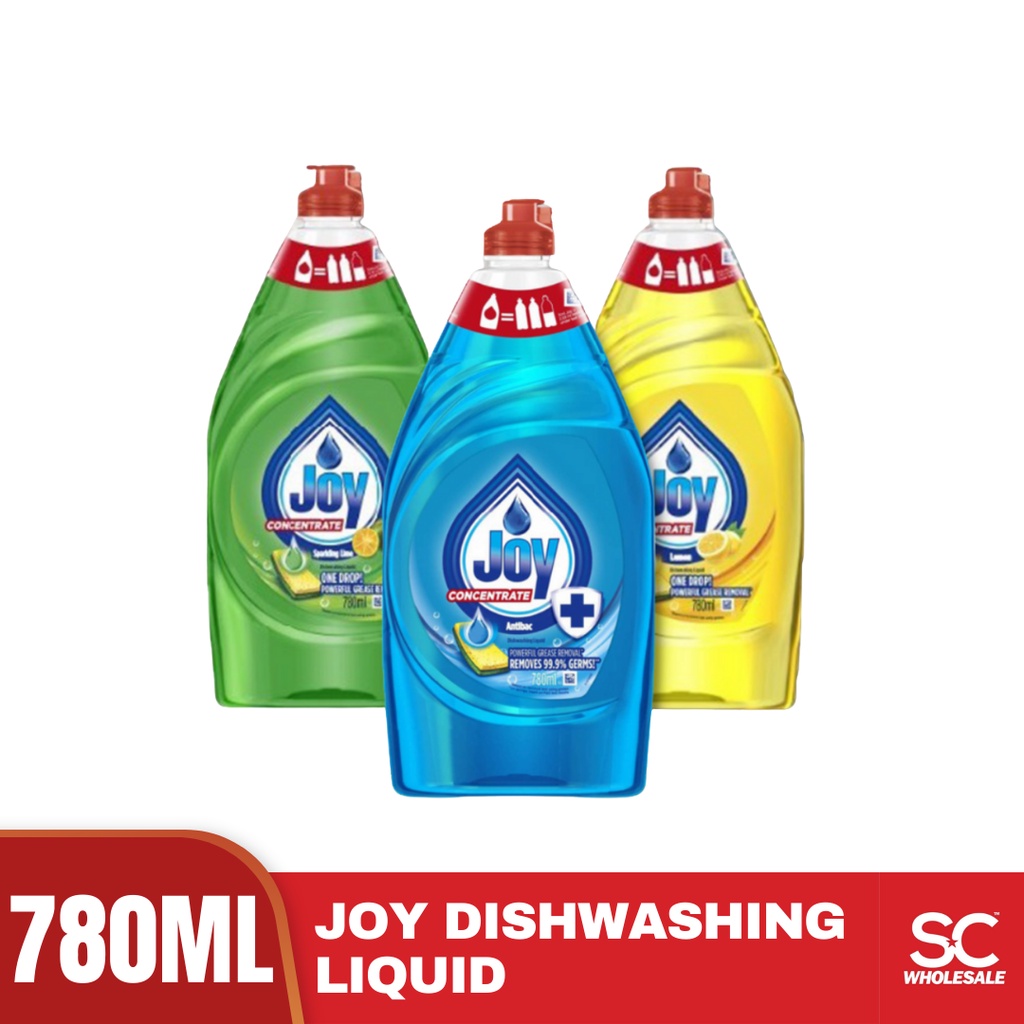 Joy Kitchen Dishwashing Liquid Bottle Lemon / Lime / AntiBac 780ml