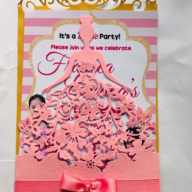 Debut or 7th Birthday Invitation Shopee Philippines