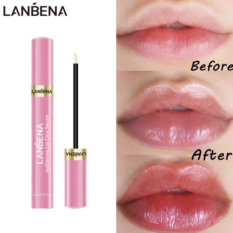 LANBENA Lip Plumper Serum Lip Care Liquid Lip Gloss Mask Increase Lip