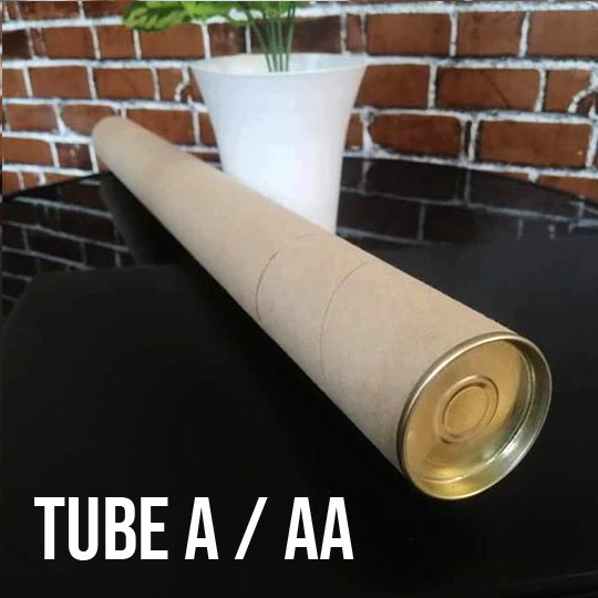 A22 Browntube 22 inches Poster Tube with Lid Mailing Paper (For JYP YG Ent Posters / Document
