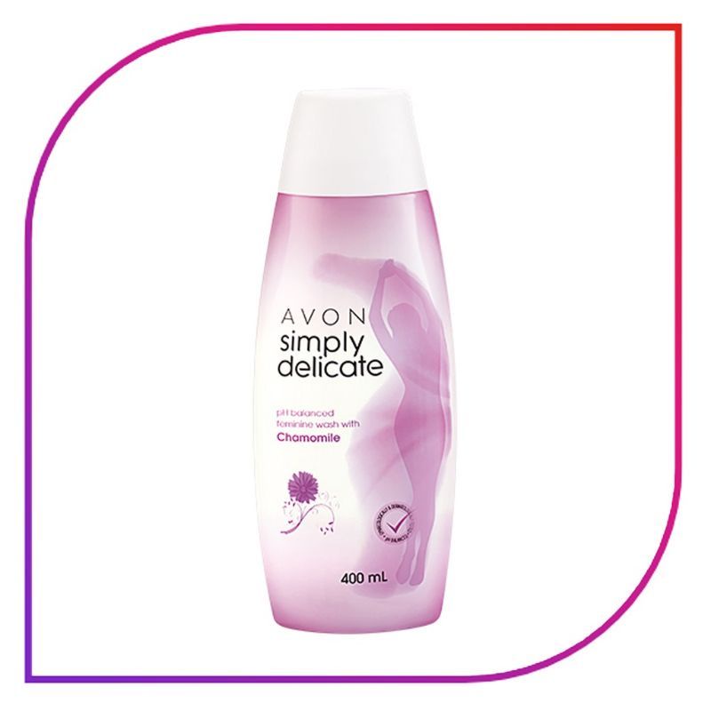 AVON SIMPLY DELICATE PHBALANCED FEMININE WASH (CHAMOMILE) 400ML