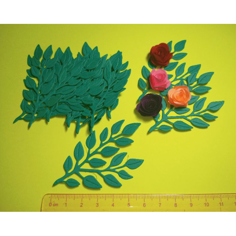 Die cut Paper Leaves/Butterflies Cardstock Shopee Philippines