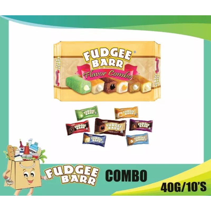 JIMS FUDGEE BARR COMBO ASSORTED CREAM FILLED CAKE BAR 40G(BUNDLE BY 10) Shopee Philippines